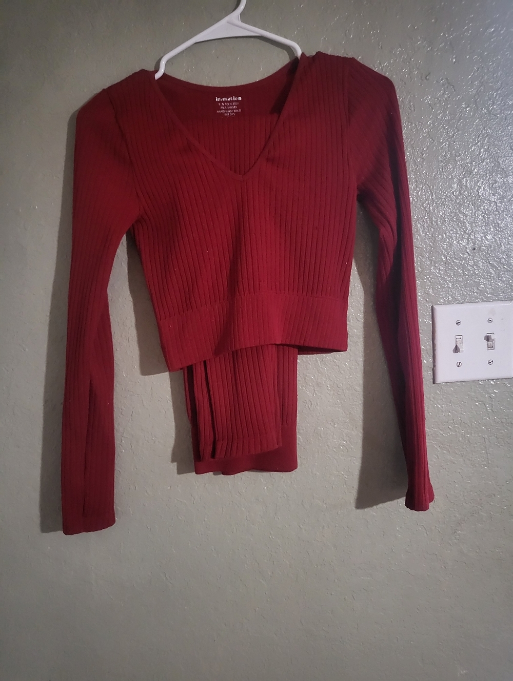 Red Top And Leggings